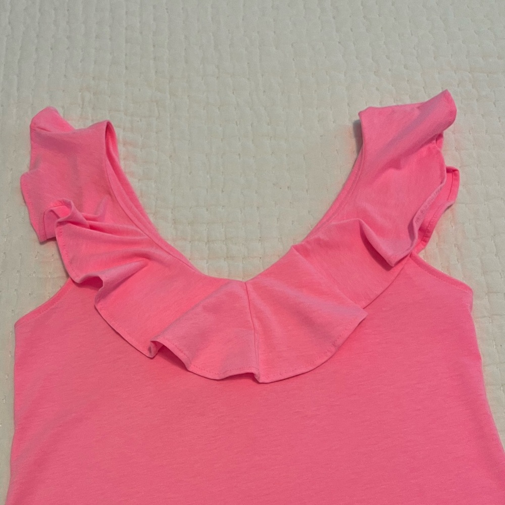 Lilly Pulitzer Pink Ruffled Tank - Picture 3 of 5
